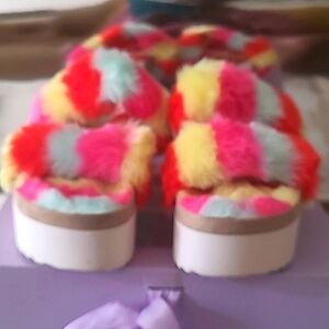 Madden Girl  Furbee Bright Platform Mules